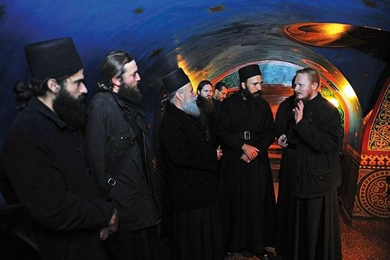 Η αδελφότητα της Ιεράς Μονής Δοχειαρίου επισκέπτεται την αδελφότητα της Ιεράς Μονής της Αγίας Τριάδας και του Αγίου Ιωνά στο Κίεβο