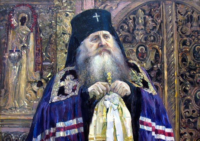 Archbishop Anthony (Khrapovitsy) by M. Nesterov, 1917