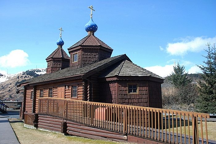 The restored Church of the Ascension of the Lord on Kodiak