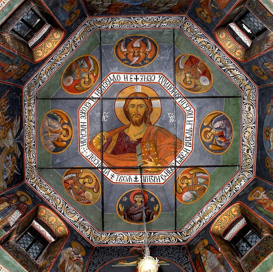 Frescos of St. Nicholas Church (village Ozeretskoye, the Moscow region)