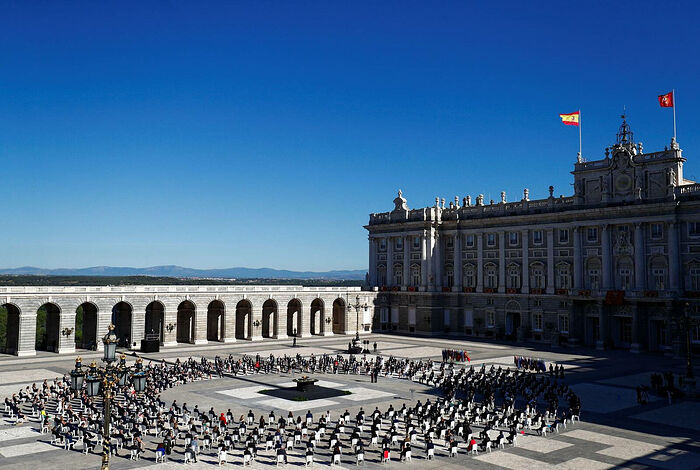 Архиепископ Мадридский и Лиссабонский Нестор посетил церемонию памяти жертв коронавирусной инфекции в Королевском дворце Мадрида