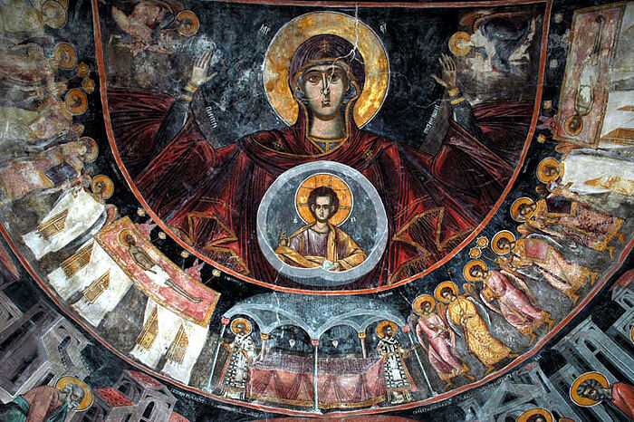 Fresco from Piva Monastery in Montenegro