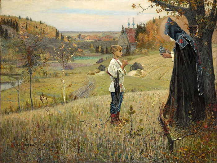 М. Н. Нестеров, «Видение отроку Варфоломею» (1889-1890)