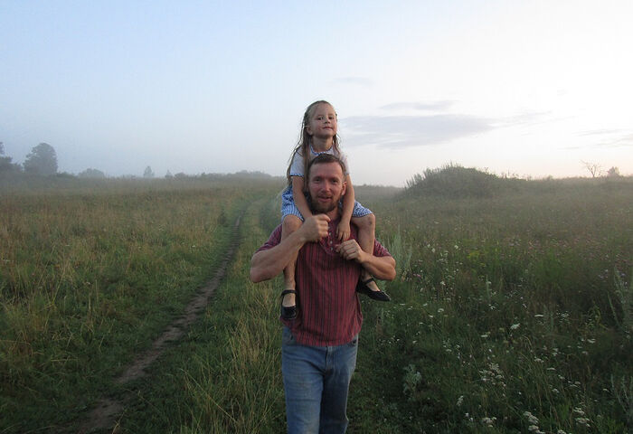 Иван с младшей дочкой