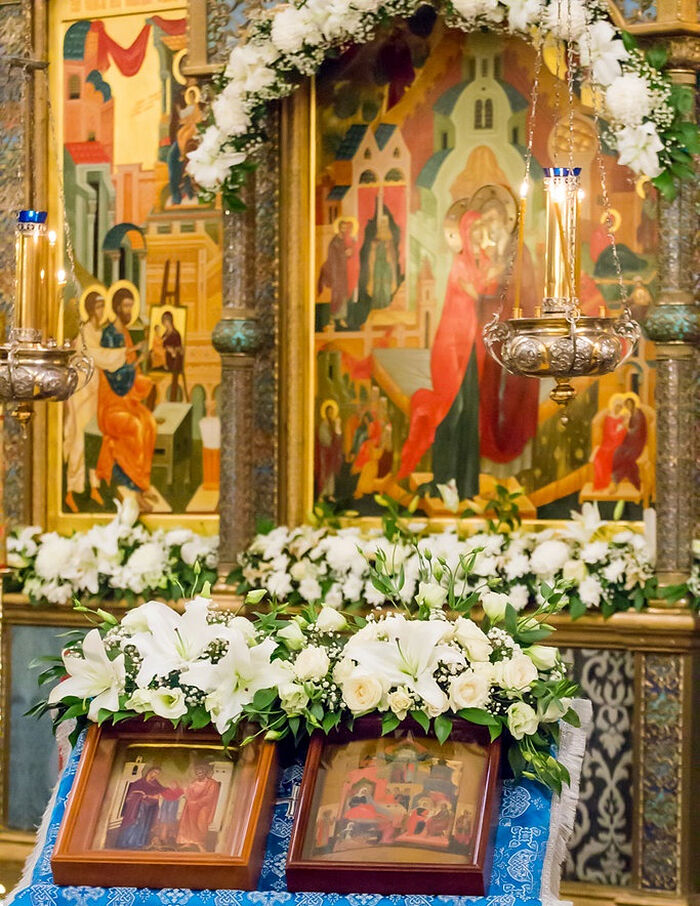 Празднование памяти святых Иоакима и Анны в Зачатьевской обители