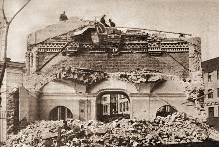 Разрушение Зачатьевской обители при советской власти
