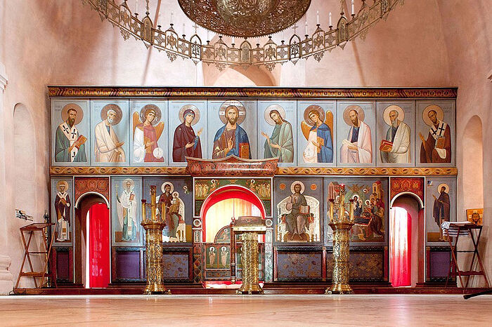 Τοιχογραφίες του ιερού ναού Αγίου Νικόλαου (χωριό Οζερέτσκοε, περιοχή της Μόσχας)