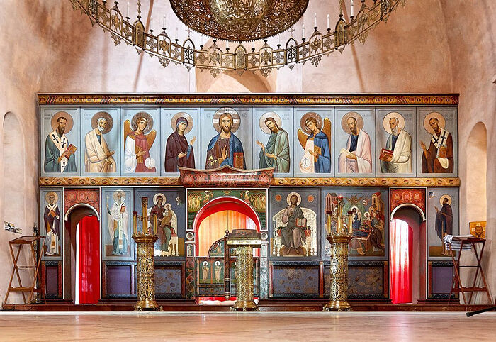 Τοιχογραφίες του ιερού ναού Αγίου Νικόλαου (χωριό Οζερέτσκοε, περιοχή της Μόσχας)
