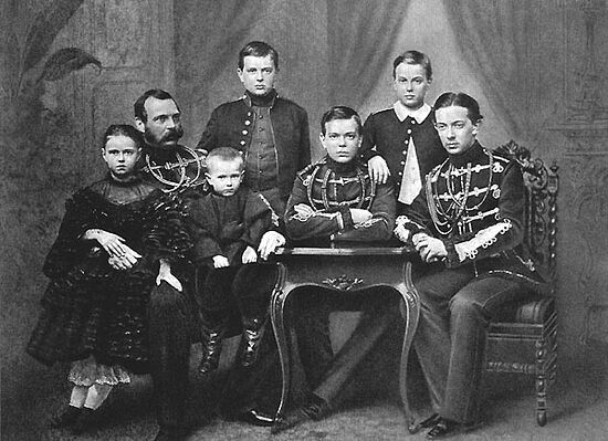 Государь император Александр II с детьми