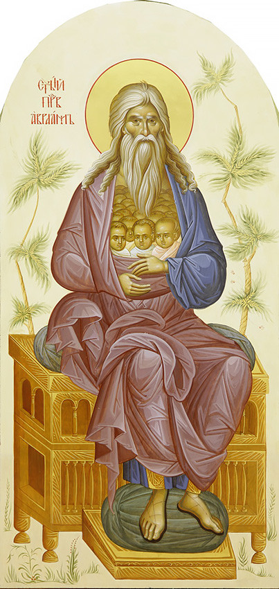 Icon of Abraham’s Bosom painted by the sisters