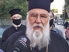 Metropolitan of Corfu found innocent of inciting quarantine violations, trial continues for serving Liturgy on Palm Sunday