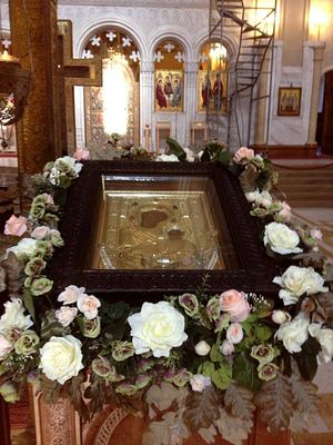 «Άνασσα, η διδούσα χαρά». Ιερός Ναός της Αγίας Τριάδας, Τιφλίδα.