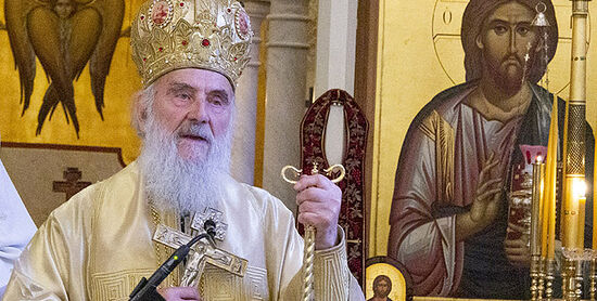 Patriarch Irinej of Serbia.