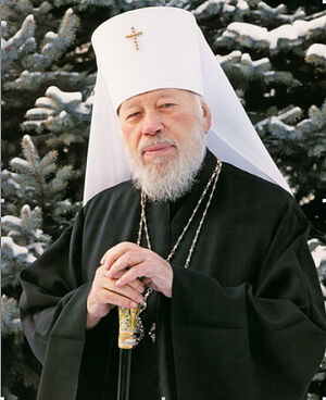 Блаженнейший Митрополит Владимир (Сабодан; † 2014) возглавлял Украинскую Православную Церковь с 1992 по 2014 гг.