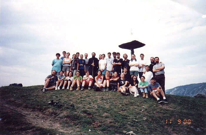 Working with youth – Pilgrimage to Romanian monasteries in 2000.