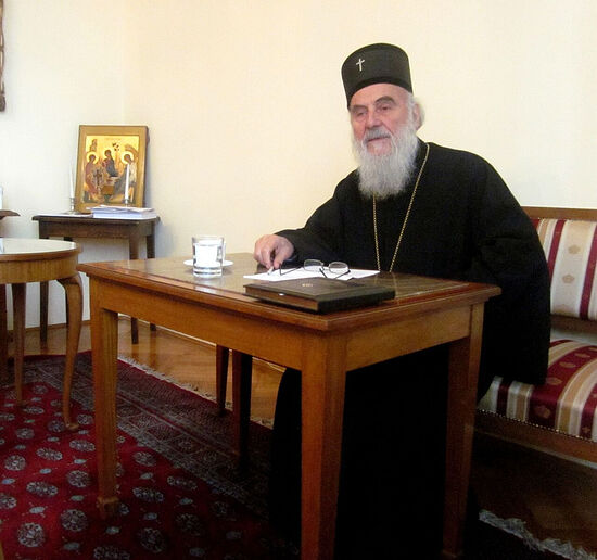 Ο Πατριάρχης Ειρηναίος. Φωτογραφία της Σβετλάνας Λουγκάνσκαγια