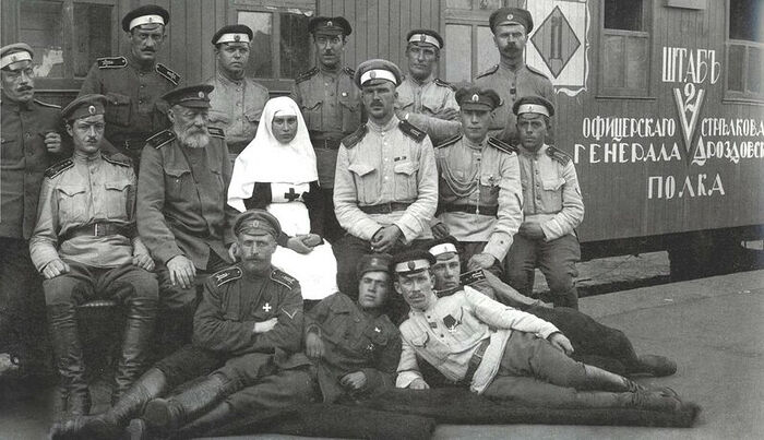 Участники Дроздовского полка
