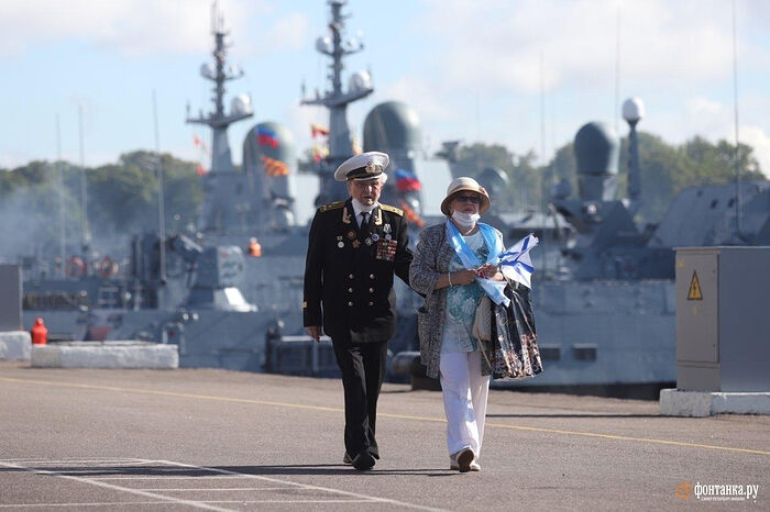 На военно-морском параде 26 июля 2020 года