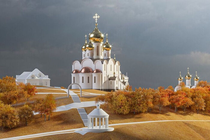 Дизайн-проект храмового комплекса на острове Русский. Фото: сайт VL.ru