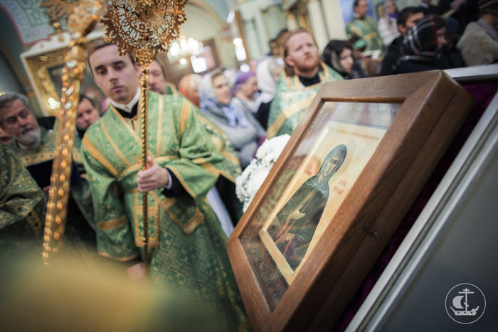 A festal service on the feast of Blessed Xenia. The St. Petersburg Theological Academy