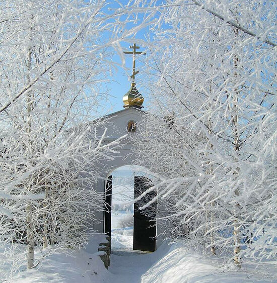 Στο μοναστήρι της εικόνας της Παναγίας «Καζάνσκαγια» και του Οσίου Τρύφωνα του Περμ