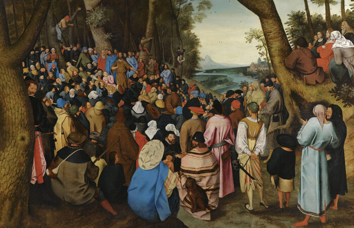 “The Preaching of St. John the Baptist” By P. Bruegel the Elder