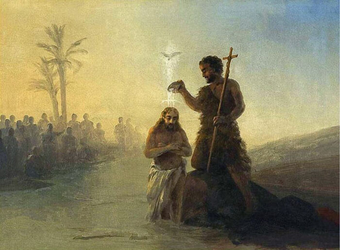 “Baptism” by I. Aivazovsky, 1890