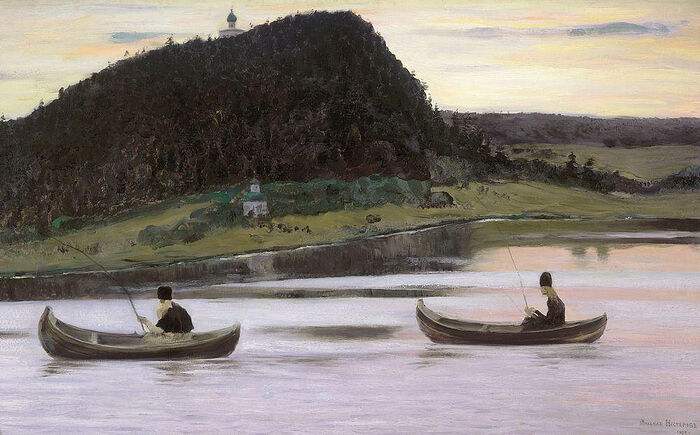 «Молчание», М.В. Нестеров, 1903, Государственная Третьяковская галерея
