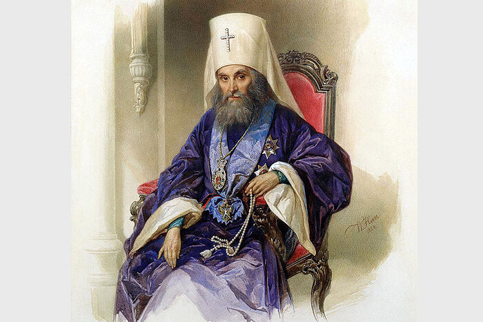 Портрет митрополита Филарета Московского, В. Гау, 1854, Государственный Исторический музей