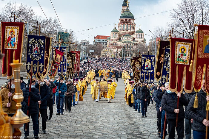 From the procession in Kharkov. Photo: eparchia.kharkov.ua
