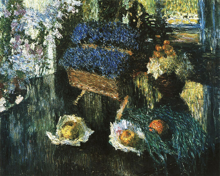 И. Грабарь. Цветы и фрукты на рояле. 1904 г. ГРМ
