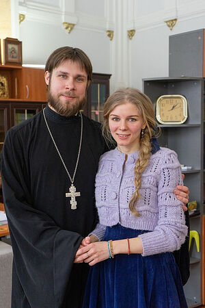 Священник Константин Белый с супругой Марией
