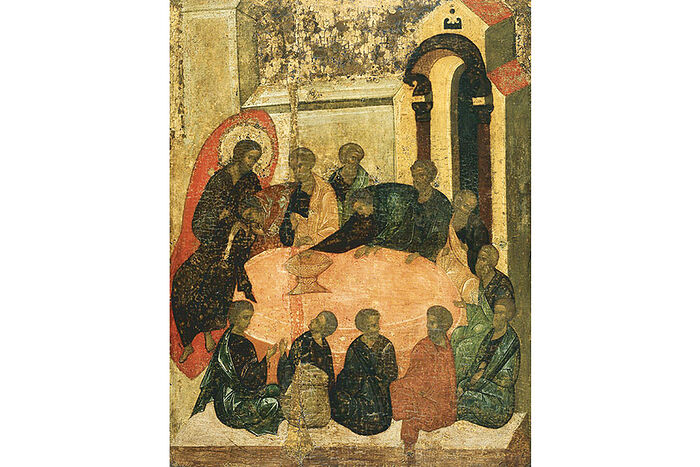 Тайная вечеря. Из иконостаса Троицкого собора Троице-Сергиевой Лавры