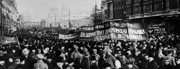 1917 год. Революционный митинг в Москве. Фото: РГАКФД