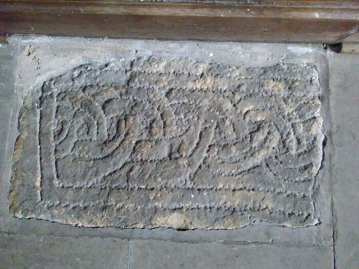 Early English knot pattern at the Church of Sts. Mary and Alkelda in Middleham, N. Yorkshire (provided by co-rector of the church in Middleham)