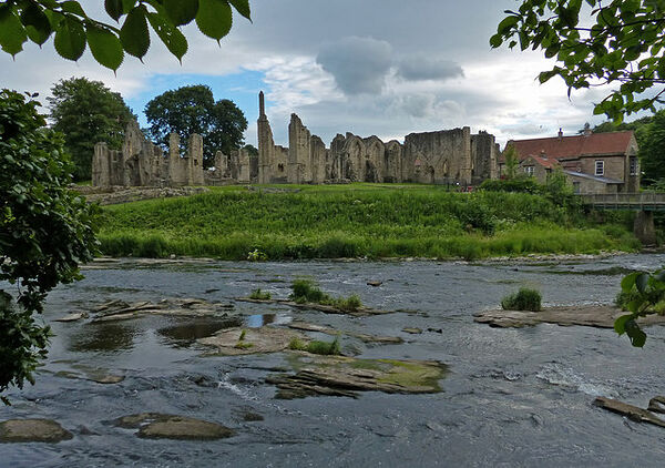 The Finchale Priory ruins and the River Wear, Co. Durham (photo by Mat Fascione, Geograph.org.uk)