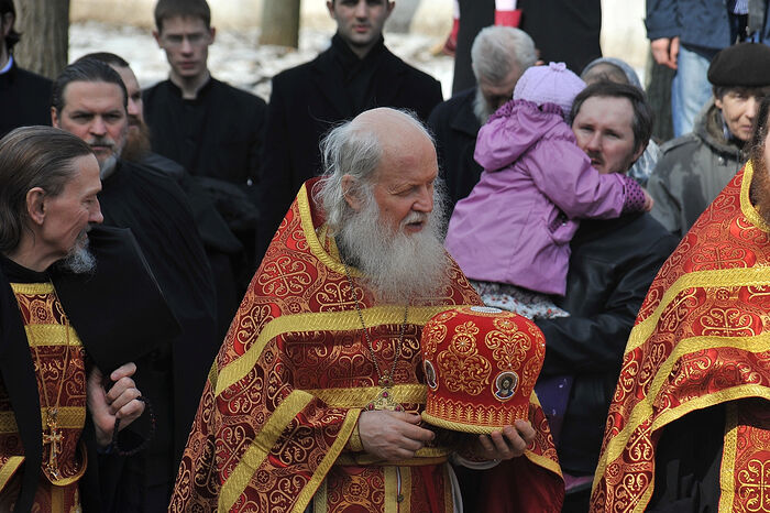 Archimandrite Ilya (Reyzmir) at the Holy Trinity-St. Sergius Lavra