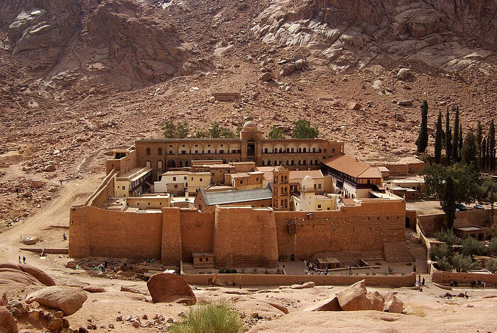 St. Catherine’s Monastery at the foot of Mt. Sinai