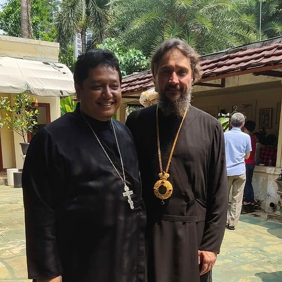 Отец Феодор с митрополитом Сингапурским и Юго-Восточно-Азиатским Сергием