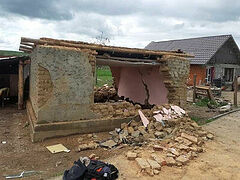Romanian diocese building houses for flood victims