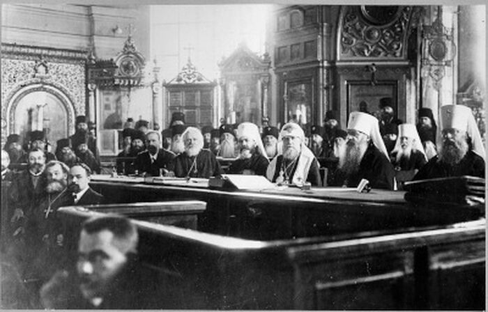 20 сентября 1918 г. завершил работу Поместный Собор Русской Православной Церкви. Фото из коллекции Церковно-исторического архива ПСТГУ.