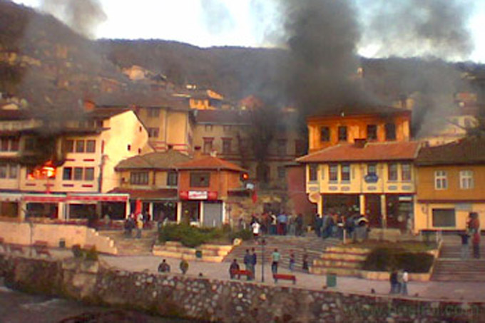 ​The fire at the seminary in Prizren