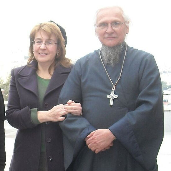 Протоиерей Сергий и его супруга Мария Котар