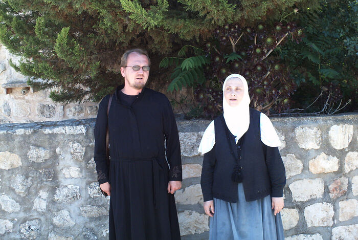 Ο Διάκονος Αλέξανδρος Ζανεμόνετς και η μοναχή Σιλουανή (Γκουλιάεβα)