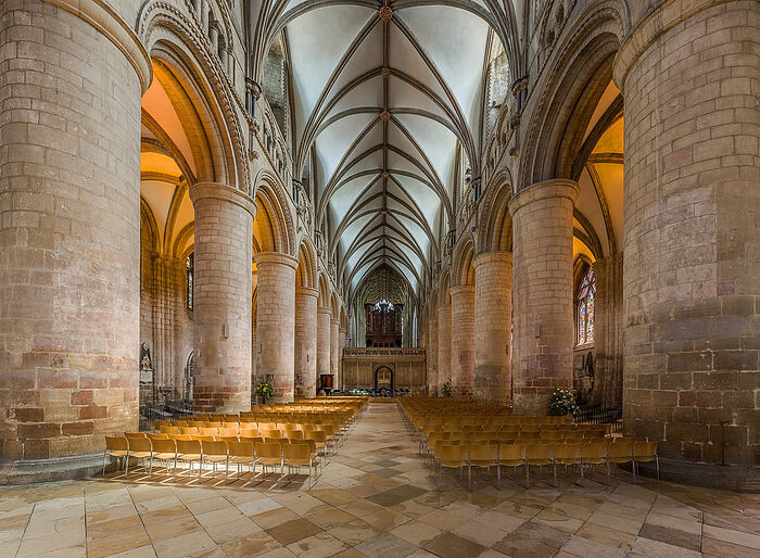 Inside Gloucester Cathedral, Gloucestershire