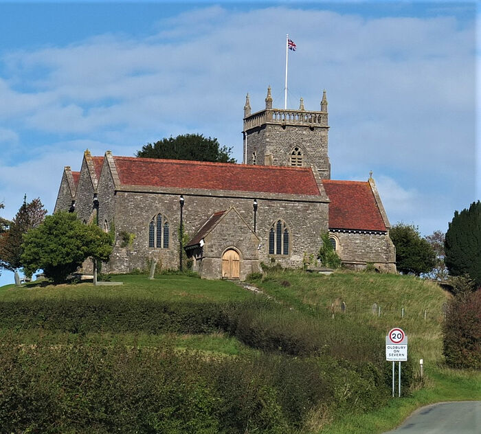 St. Arilda's Church in Oldbury-on-Severn, Glos (kindly provided by Martin Fardell, the parish of Oldbury-on-Severn)