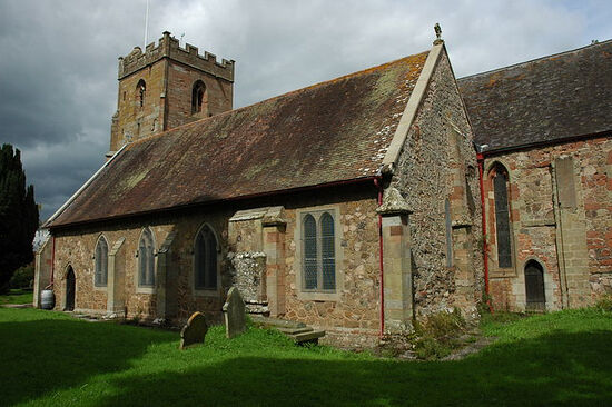 St. Edburga's Church in Leigh, Worcs (photo from Geograph.org.uk)