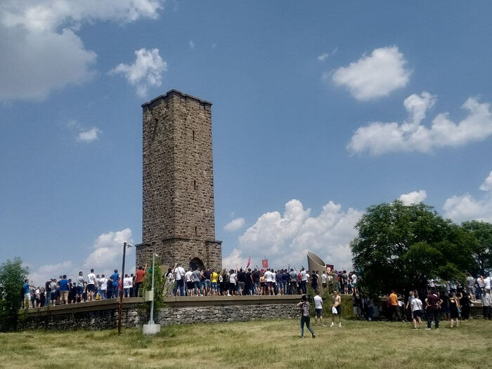 Gazimestan, the site of the historic Battle of Kosovo Polje