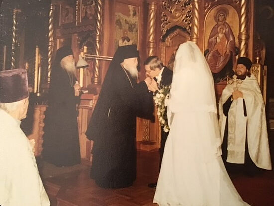 The wedding of Serge and Maria Kotar. Vladykas Anthony and Nektary