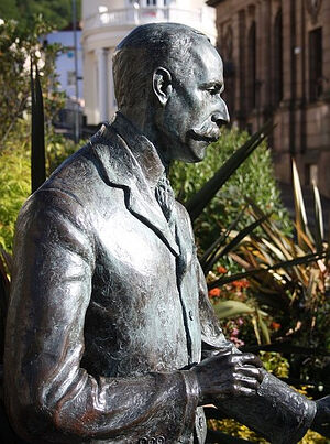 Edward Elgar's sculpture in Great Malvern, Worcestershire